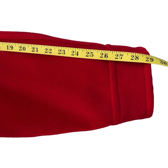 GY Pure New Wool Red Coat Jacket Double Breasted Italy Vintage Womens Size 6 EUC - Picture 13 of 13